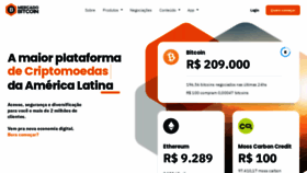 What Mercadobitcoin.com.br website looked like in 2021 (3 years ago)