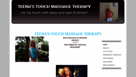 What Massagebyteena.com website looked like in 2021 (3 years ago)