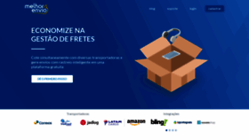 What Melhorenvio.com.br website looked like in 2021 (3 years ago)