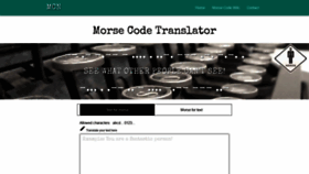 What Morsecodeninja.com website looked like in 2021 (3 years ago)