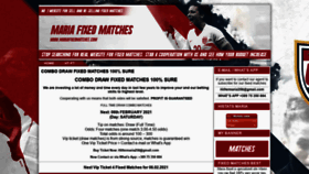 What Mariafixedmatches.com website looked like in 2021 (3 years ago)