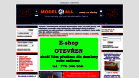 What Model4all.cz website looked like in 2021 (3 years ago)
