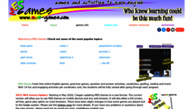 What Mes-games.com website looked like in 2021 (3 years ago)