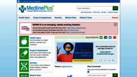 What Medlineplus.gov website looked like in 2021 (3 years ago)