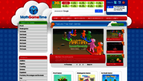 What Mathgametime.com website looked like in 2021 (3 years ago)