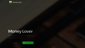 What Moneylover.me website looked like in 2021 (3 years ago)