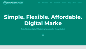 What Mainstreethost.com website looked like in 2021 (4 years ago)