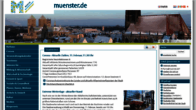 What Muenster.de website looked like in 2021 (3 years ago)