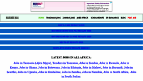 What Mabumbe.com website looked like in 2021 (3 years ago)