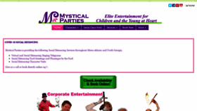 What Mysticalparties.net website looked like in 2021 (3 years ago)
