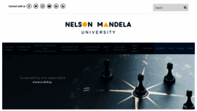 What Mandela.ac.za website looked like in 2021 (3 years ago)