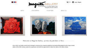 What Magrittegallery.com website looked like in 2021 (3 years ago)