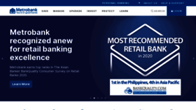 What Metrobank.com.ph website looked like in 2021 (3 years ago)