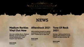 What Mastodonrocks.com website looked like in 2021 (3 years ago)