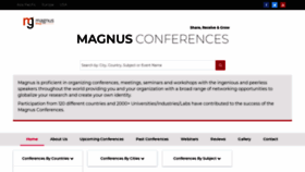 What Magnusconferences.com website looked like in 2021 (3 years ago)
