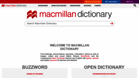 What Macmillandictionary.com website looked like in 2021 (3 years ago)