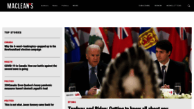 What Macleans.ca website looked like in 2021 (3 years ago)