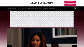 What Madamenoire.com website looked like in 2021 (3 years ago)