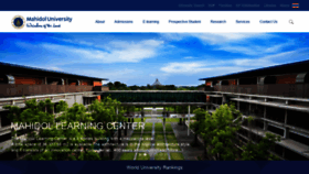 What Mahidol.ac.th website looked like in 2021 (3 years ago)