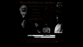 What Marxists.org website looked like in 2021 (3 years ago)