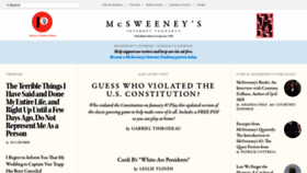 What Mcsweeneys.net website looked like in 2021 (3 years ago)