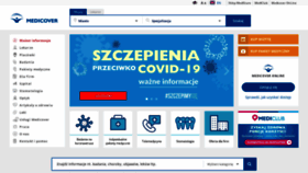 What Medicover.pl website looked like in 2021 (4 years ago)