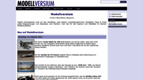 What Modellversium.de website looked like in 2021 (3 years ago)