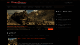 What Megagames.com website looked like in 2021 (3 years ago)