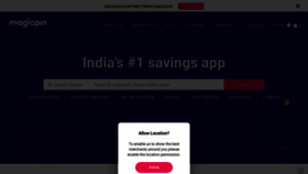 What Magicpin.in website looked like in 2021 (5 years ago)