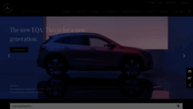 What Mercedes-benz.com website looked like in 2021 (3 years ago)