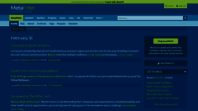What Metafilter.com website looked like in 2021 (3 years ago)