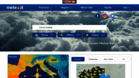 What Meteo.it website looked like in 2021 (3 years ago)