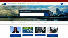 What Miamidade.gov website looked like in 2021 (3 years ago)