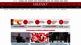 What Milenio.com website looked like in 2021 (3 years ago)