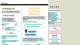 What Moneychimp.com website looked like in 2021 (3 years ago)