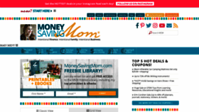 What Moneysavingmom.com website looked like in 2021 (3 years ago)