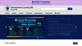 What Montgomerycountymd.gov website looked like in 2021 (5 years ago)