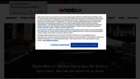 What Moto.pl website looked like in 2021 (3 years ago)