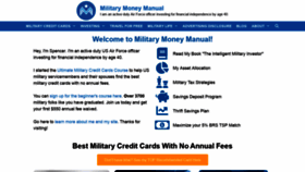 What Militarymoneymanual.com website looked like in 2021 (4 years ago)