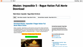 What Missionimpossible5roguenation.blogspot.com website looked like in 2021 (3 years ago)