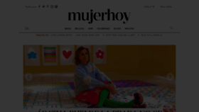 What Mujerhoy.com website looked like in 2021 (3 years ago)