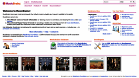 What Musicbrainz.org website looked like in 2021 (3 years ago)
