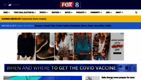 What Myfox8.com website looked like in 2021 (3 years ago)