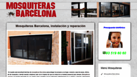 What Mosquiterasbarcelona.com website looked like in 2021 (3 years ago)
