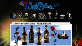 What Montypython.com website looked like in 2021 (3 years ago)