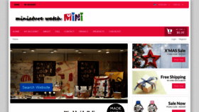 What Miniaturewatch.com website looked like in 2021 (3 years ago)