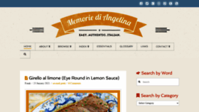 What Memoriediangelina.com website looked like in 2021 (3 years ago)
