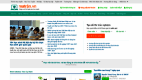 What Matran.edu.vn website looked like in 2021 (3 years ago)