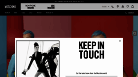 What Moschino.com website looked like in 2021 (3 years ago)