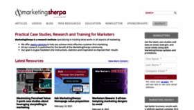 What Marketingsherpa.com website looked like in 2021 (3 years ago)